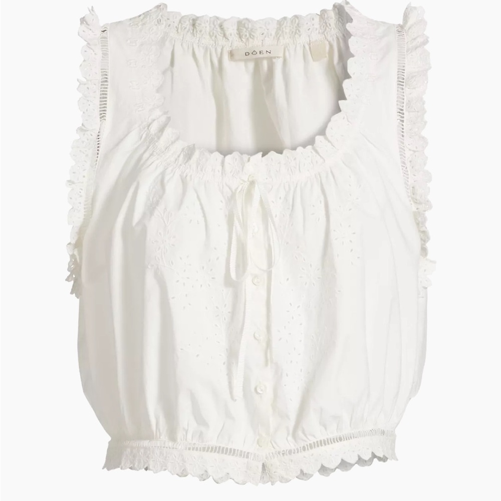 Doen Traveler top- white S